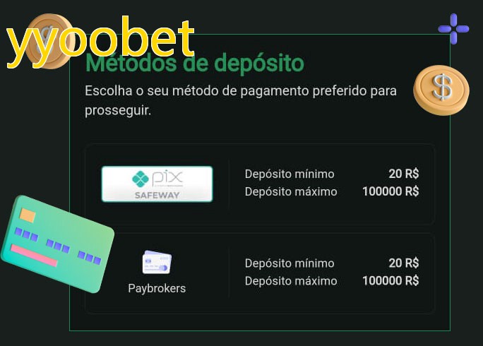 O cassino yyoobetbet oferece uma grande variedade de métodos de pagamento